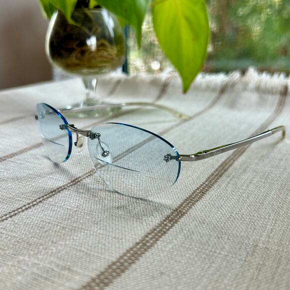 Christian Dior Rimless Bifocal  Eyeglasses Clear Lens CD3614 70B 130 - Picture 9 of 16